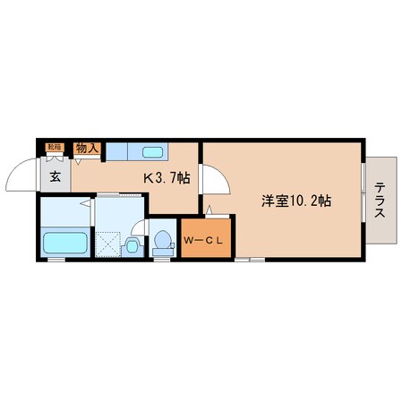 筒井駅 徒歩3分 1階の物件間取画像